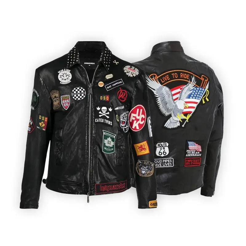 biker jackets patches design