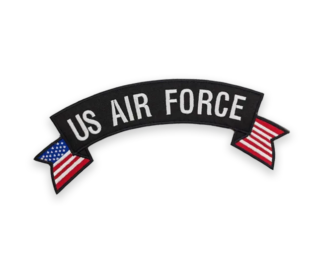 Rounded picture leather patch