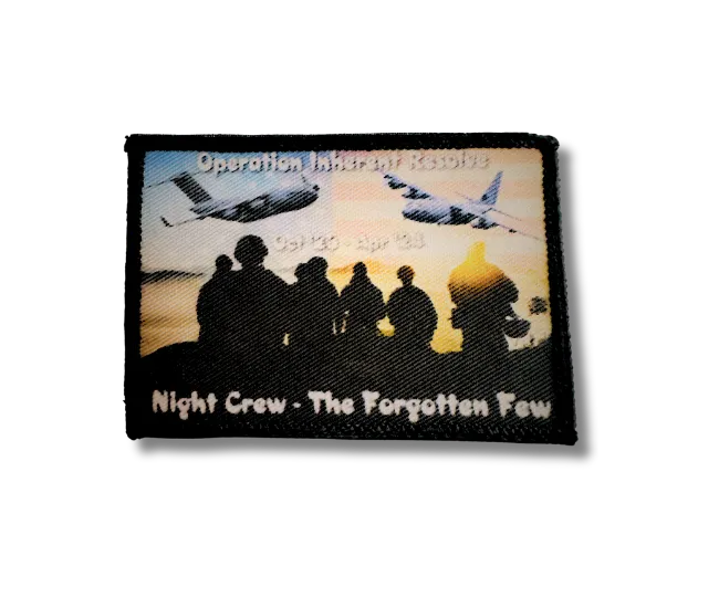 Night crew airforce sublimatoin patch