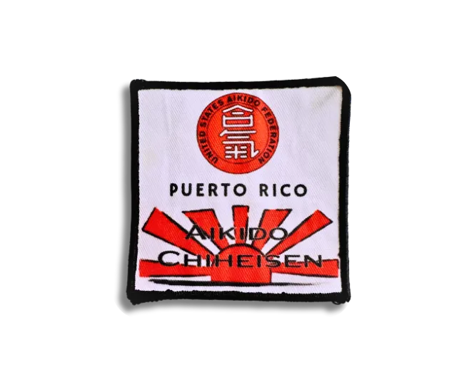 Puerto rico square print patch