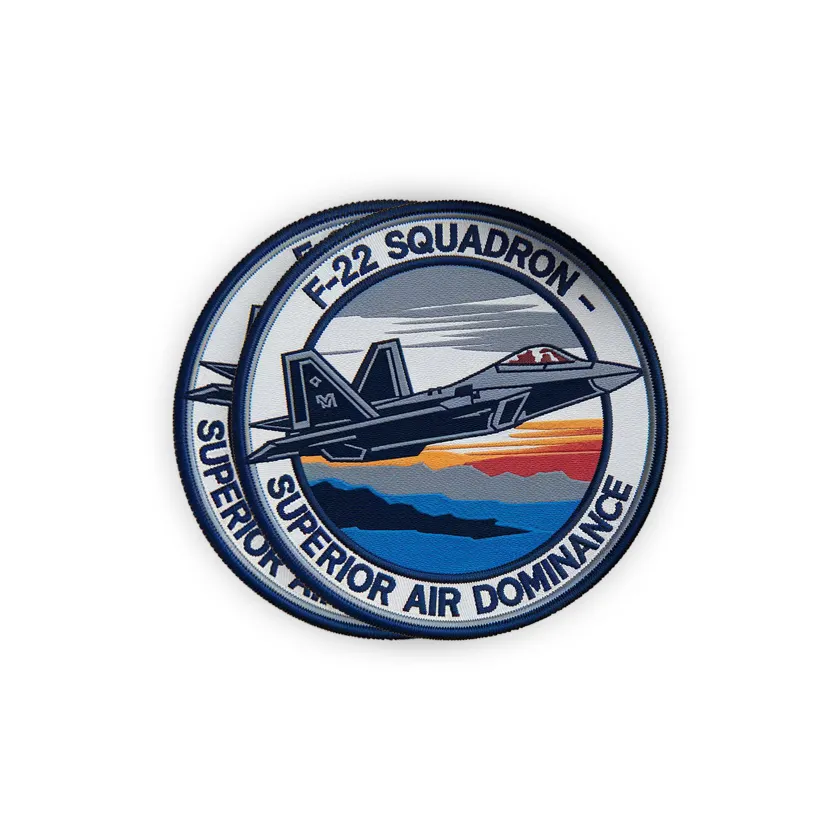 usaf rounded woven patches